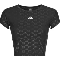 Sale adidas Performance - Hyperglam Training Emboss T-Shirt Noir
