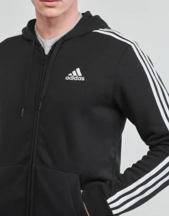 Adidas Sportswear - 3 STRIPES FL FULL ZIP HD Noir