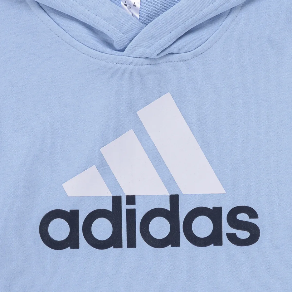 Adidas Sportswear - Essentials Two-Colored Big Logo Cotton Hoodie Bleu Online