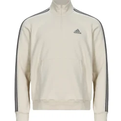 Adidas Sportswear - Essentials Fleece 3-Stripes 1/4-Zip Sweatshirt Beige Hot