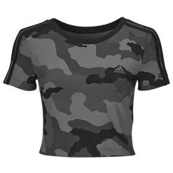 Sale Adidas Sportswear - Essentials 3-Stripes Camo Print Baby T-Shirt Noir