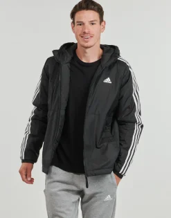 Sale Adidas Sportswear - Essentials 3-Stripes Insulated Hooded Jacket Noir