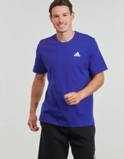 Adidas Sportswear - Essentials Single Jersey Embroidered Small Logo T-Shirt Bleu Online