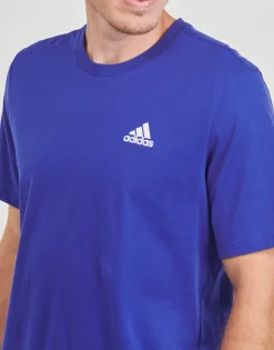 Adidas Sportswear - Essentials Single Jersey Embroidered Small Logo T-Shirt Bleu Online
