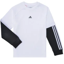 Clearance Adidas Sportswear - Street Jam 2-in-1 Long Sleeve Long-Sleeve Top Blanc