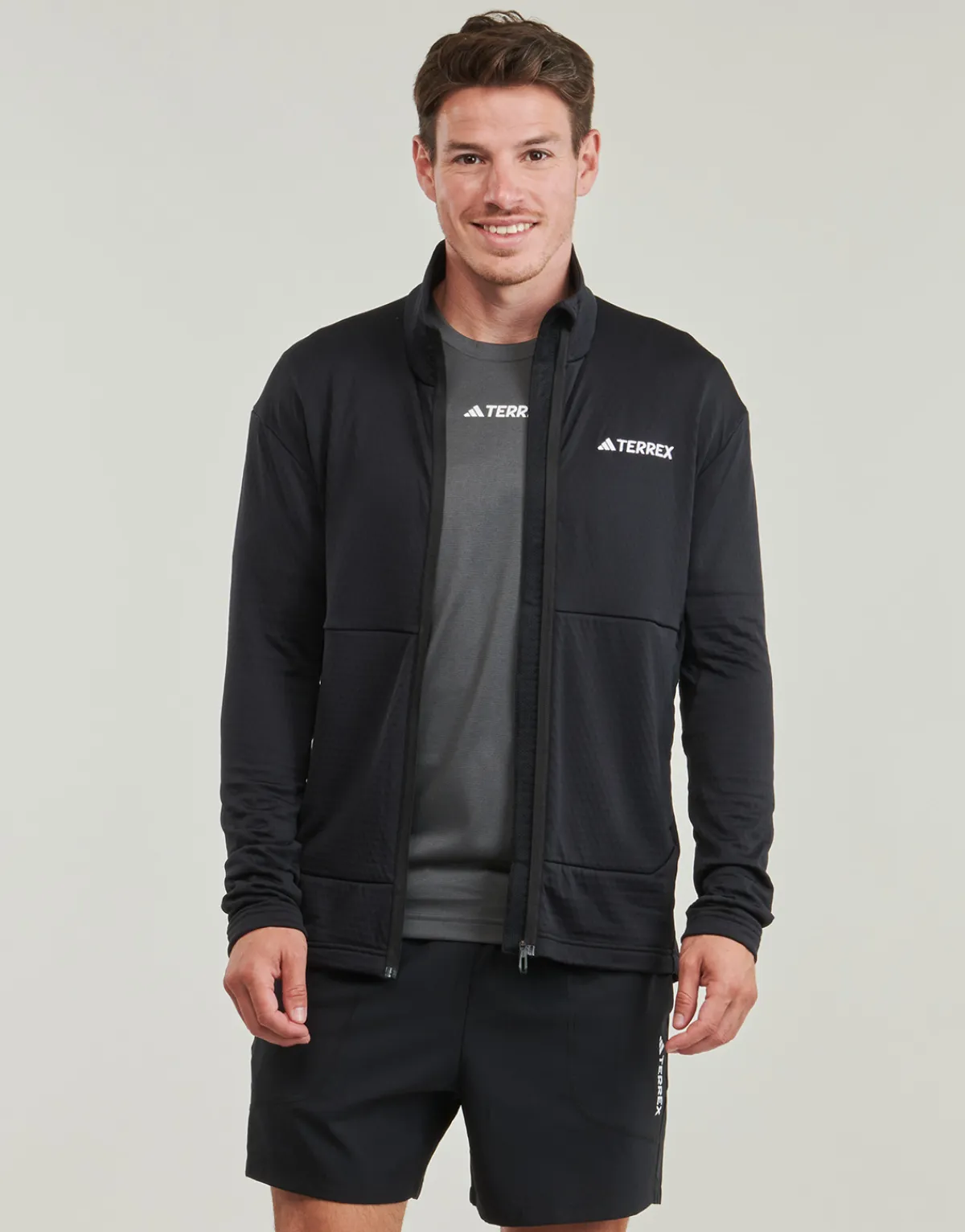 New adidas TERREX - Multi Light Fleece Full-Zip Jacket Noir