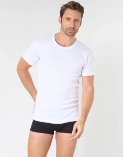 New Athena - T SHIRT COL ROND X2 Blanc