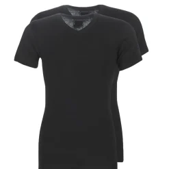 Discount Athena - T SHIRT COL V X2 Noir