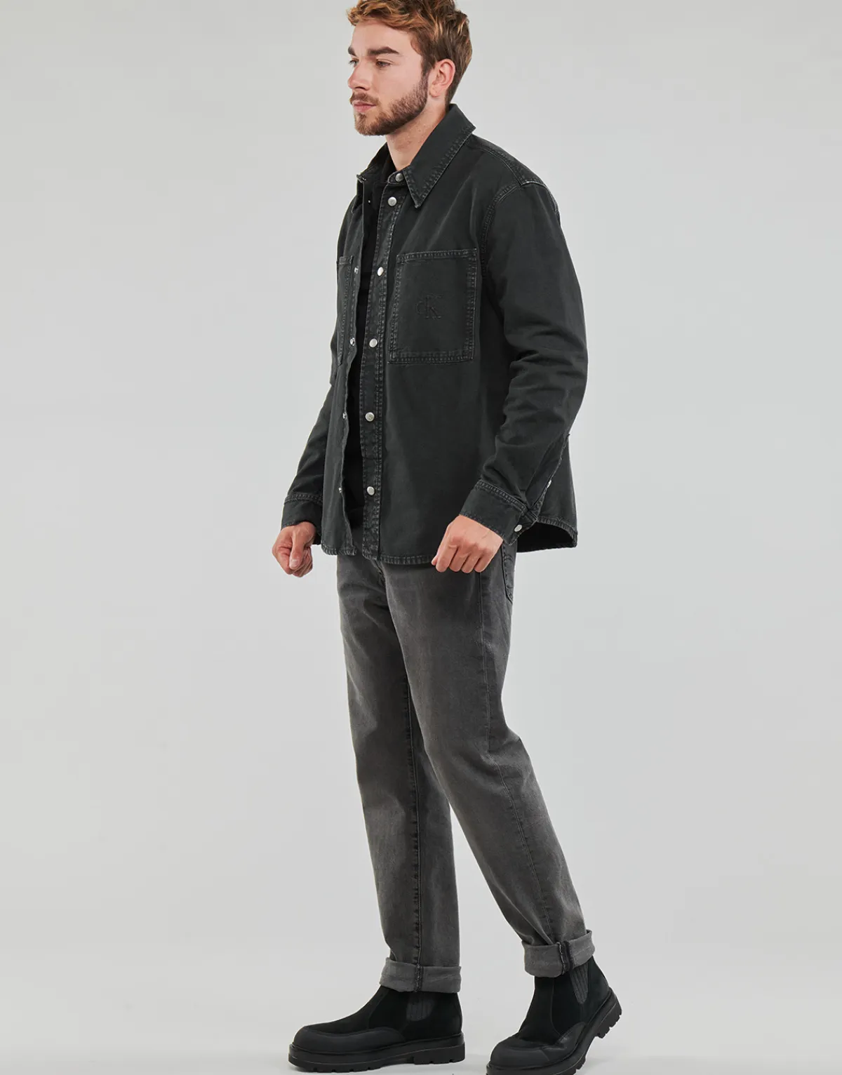 Calvin Klein Jeans - CANVAS RELAXED LINEAR SHIRT