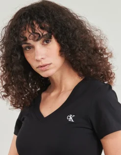 Calvin Klein Jeans - CK EMBROIDERY STRETCH V-NECK