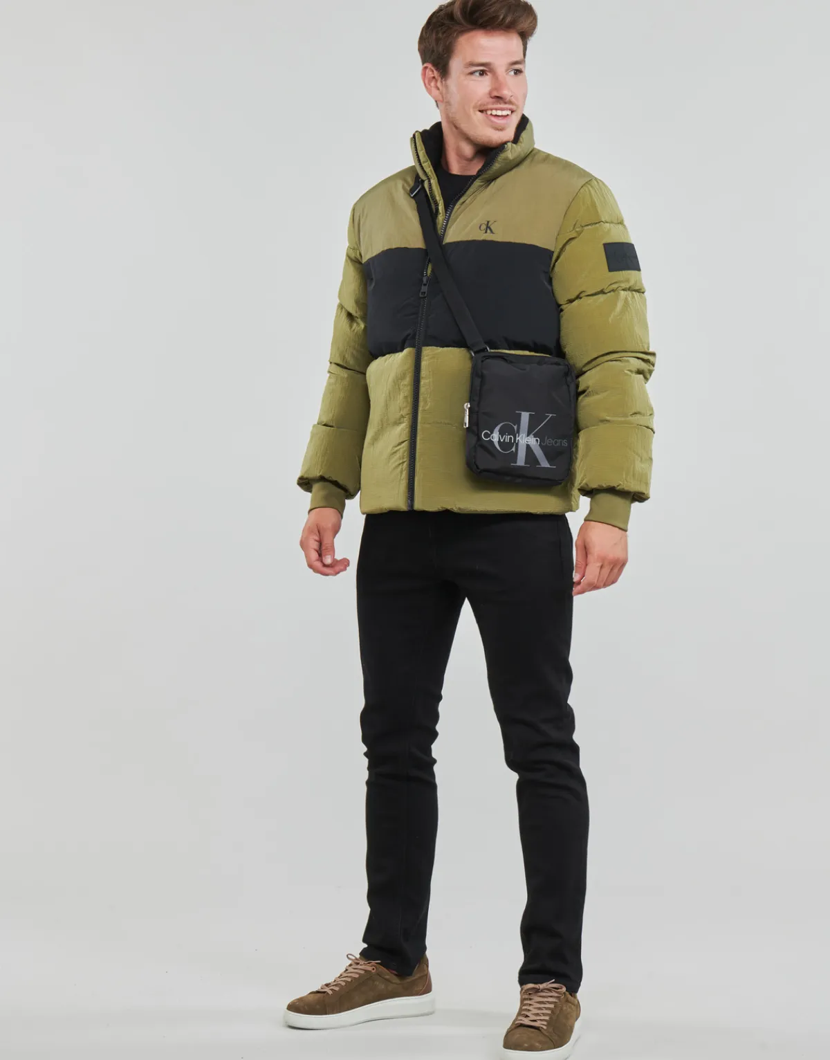 Calvin Klein Jeans - COLORBLOCK NON-DOWN JACKET Vert Online