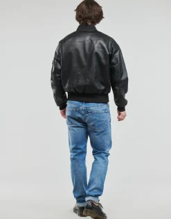 Best Calvin Klein Jeans - FAUX LEATHER BOMBER JACKET Noir
