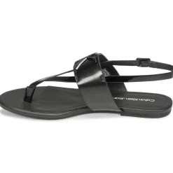 Calvin Klein Jeans - FLAT SANDAL TOEPOST HW Noir Hot