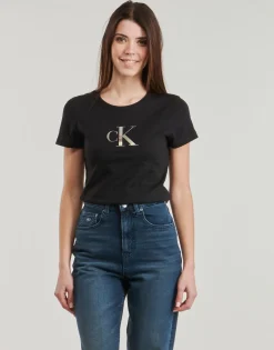 Clearance Calvin Klein Jeans - GRADIENT CK SLIM TEE Noir