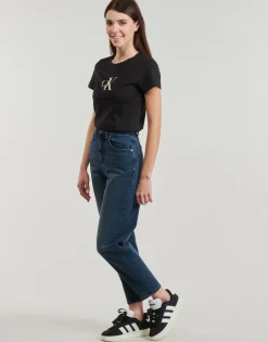 Clearance Calvin Klein Jeans - GRADIENT CK SLIM TEE Noir