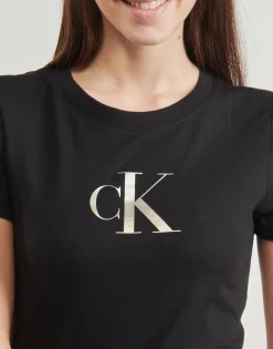Clearance Calvin Klein Jeans - GRADIENT CK SLIM TEE Noir