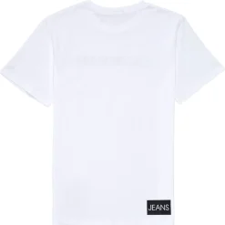 Calvin Klein Jeans - INSTITUTIONAL T-SHIRT Blanc Discount