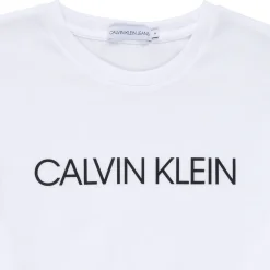 Calvin Klein Jeans - INSTITUTIONAL T-SHIRT Blanc Discount
