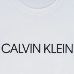 Sale Calvin Klein Jeans - INSTITUTIONAL T-SHIRT Blanc