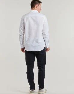Calvin Klein Jeans - LINEN COTTON SHIRT Blanc Hot