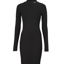 Discount Calvin Klein Jeans - LOGO ELASTIC MILANO DRESS Noir