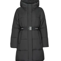 Hot Calvin Klein Jeans - LOGO BELT LONG PUFFER Noir