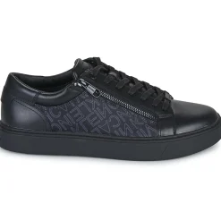 Online Calvin Klein Jeans - LOW TOP LACE UP W/ZIP MONO Noir