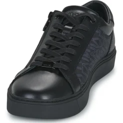 Online Calvin Klein Jeans - LOW TOP LACE UP W/ZIP MONO Noir