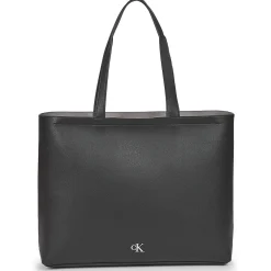 New Calvin Klein Jeans - MINIMAL MONOGRAM SLIM TOTE34 Noir