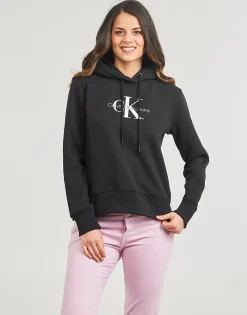 Discount Calvin Klein Jeans - MONOLOGO REGULAR HOODIE Noir