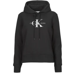 Discount Calvin Klein Jeans - MONOLOGO REGULAR HOODIE Noir