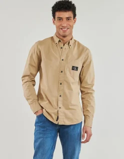 Best Calvin Klein Jeans - REGULAR SHIRT Beige