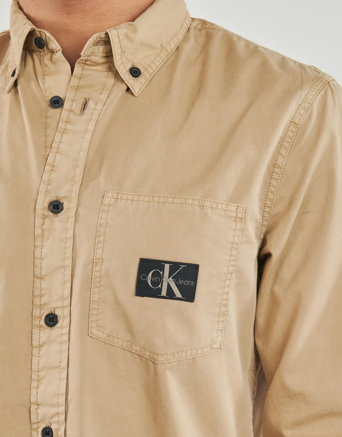 Best Calvin Klein Jeans - REGULAR SHIRT Beige