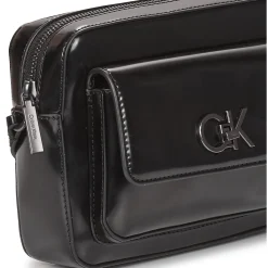Calvin Klein Jeans - RE-LOCK CAMERA BAG_SHINY Noir Hot