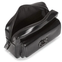 Calvin Klein Jeans - RE-LOCK CAMERA BAG_SHINY Noir Hot