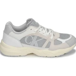 Sale Calvin Klein Jeans - RETRO TENNIS LACEUP MIX LTH Gris