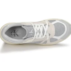 Sale Calvin Klein Jeans - RETRO TENNIS LACEUP MIX LTH Gris