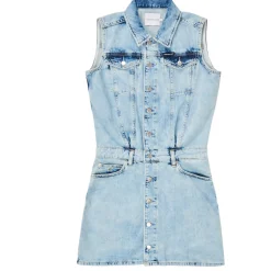 Best Calvin Klein Jeans - SLEEVELESS BLUE DENIM DRESS Bleu