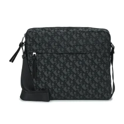 Calvin Klein Jeans - SLOUCHED MONOGRAM ZIP FLIGHT BAG Noir Outlet
