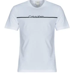 Calvin Klein Jeans - SPLIT LINE LOGO T-SHIRT Blanc Best