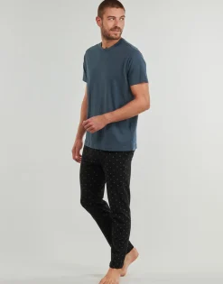 Discount Calvin Klein Jeans - S/S CREW NECK Bleu