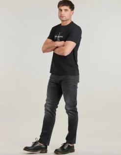 Calvin Klein Jeans - SS HERO MONOGRAM TEE30S EU OPT Noir Discount