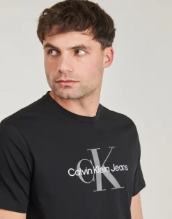 Calvin Klein Jeans - SS HERO MONOGRAM TEE30S EU OPT Noir Discount