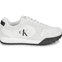 New Calvin Klein Jeans - TOOTHY RUNNER IRREGULARLINES Blanc
