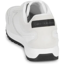 New Calvin Klein Jeans - TOOTHY RUNNER IRREGULARLINES Blanc