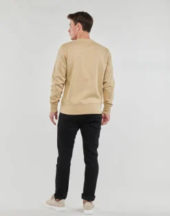 Calvin Klein Jeans - VARSITY CURVE CREW NECK Beige Sale