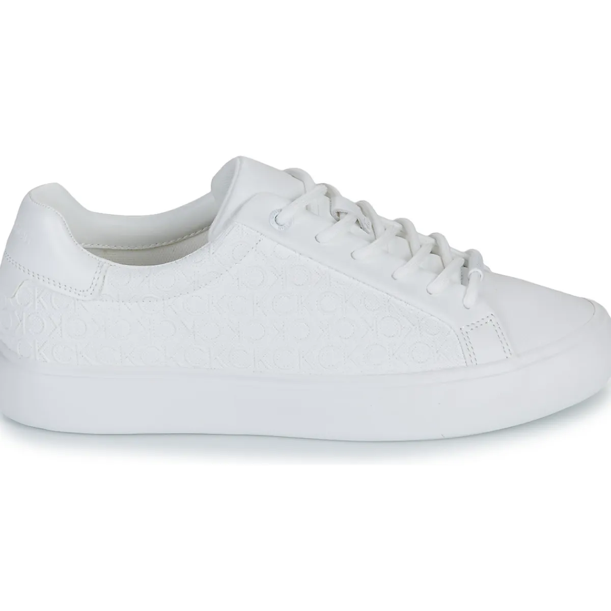 New Calvin Klein Jeans - VULC LACE UP MONO PU Blanc