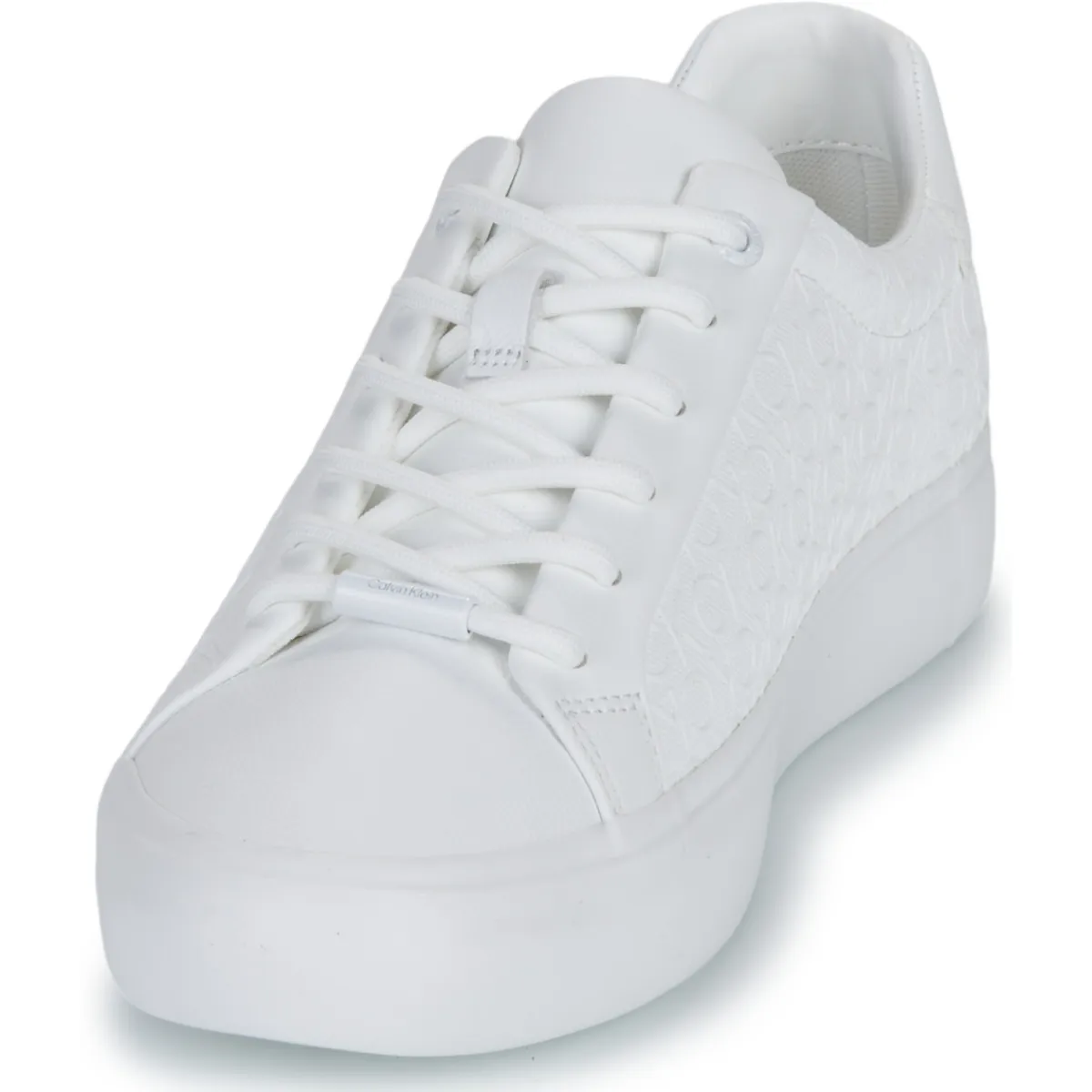 New Calvin Klein Jeans - VULC LACE UP MONO PU Blanc