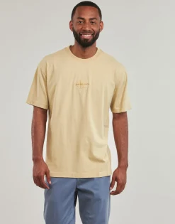 Sale Calvin Klein Jeans - WASHED MONOLOGO TEE Beige