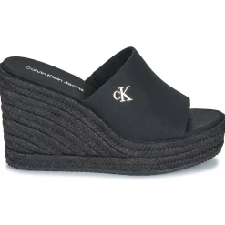 Sale Calvin Klein Jeans - WEDGE ROPE SLIDE MG Noir